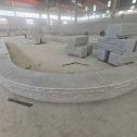 莆田 芝麻白异形坐凳，自然面光面弧形加工