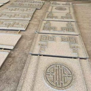 莆田 白麻花岗岩外墙立面雕刻板