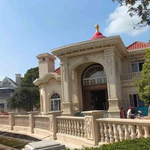 莆田 黄金麻花岗岩欧式别墅