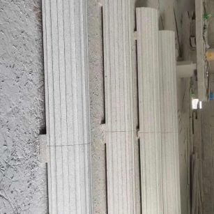 莆田 花岗岩厂家带你看白麻花岗岩门楼大柱柱皮