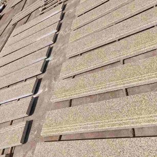 莆田 黄金麻花岗岩光面楼梯踏步