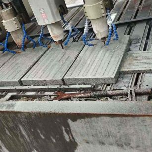 莆田 芝麻白花岗岩荔枝面盲道雕刻