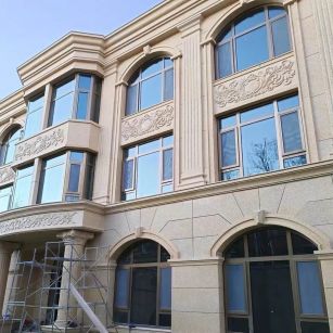 莆田 黄金麻花岗岩别墅外墙干挂