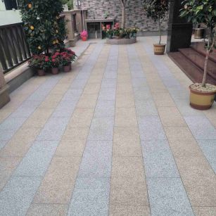 莆田 黄金麻白麻荔枝面庭院铺装展示