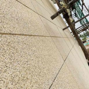 莆田 黄金麻花岗岩荔枝面外墙干挂石材效果示例