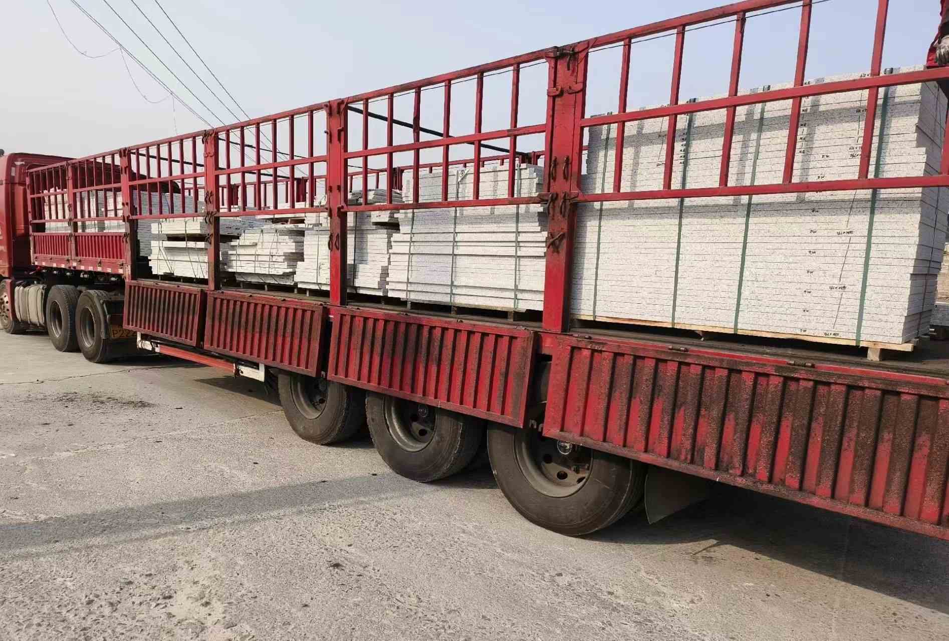 莆田 白麻荔枝面外墙干挂，工厂装车日常