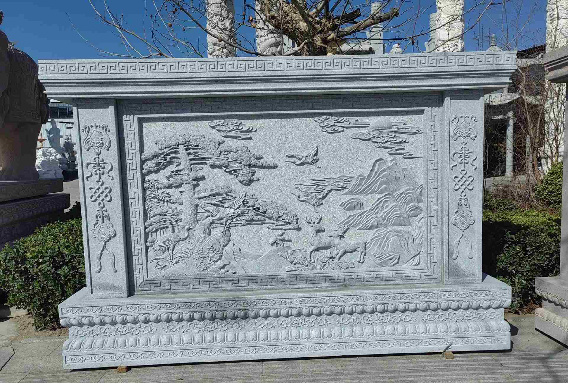 莆田 芝麻白大型照壁，屏风，影壁