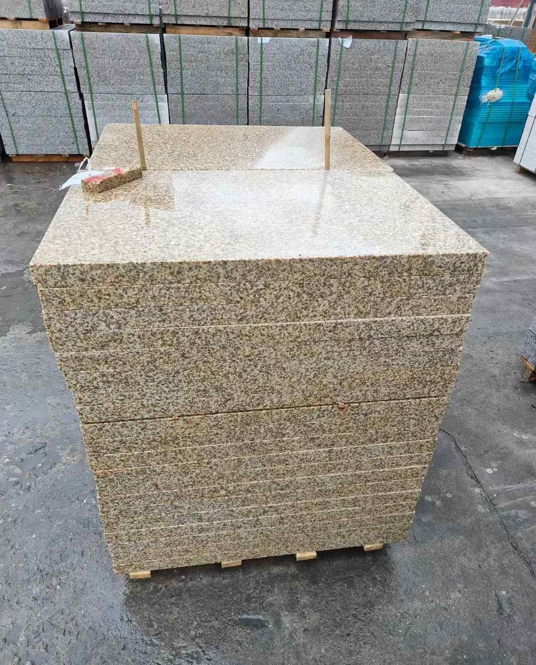 莆田 湖北黄金麻花岗岩石材荔枝面外墙石材