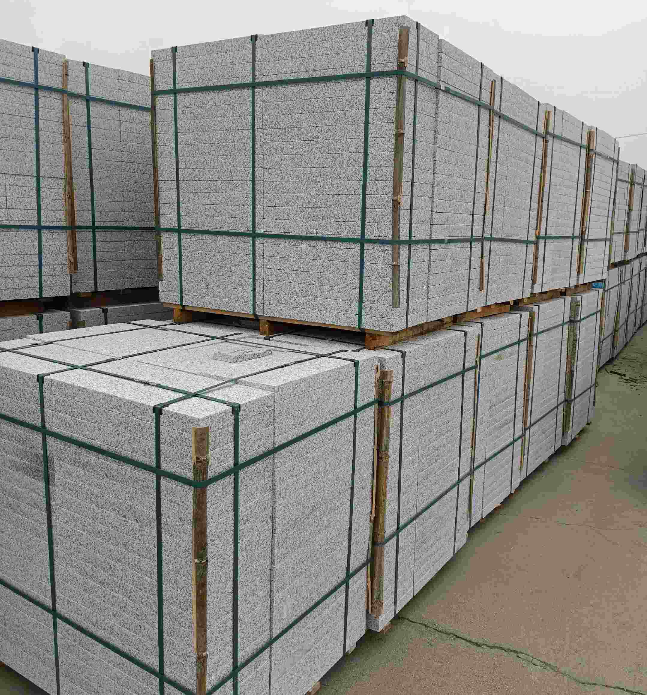 莆田 白麻花岗岩石材荔枝面地铺石（300*600*50）