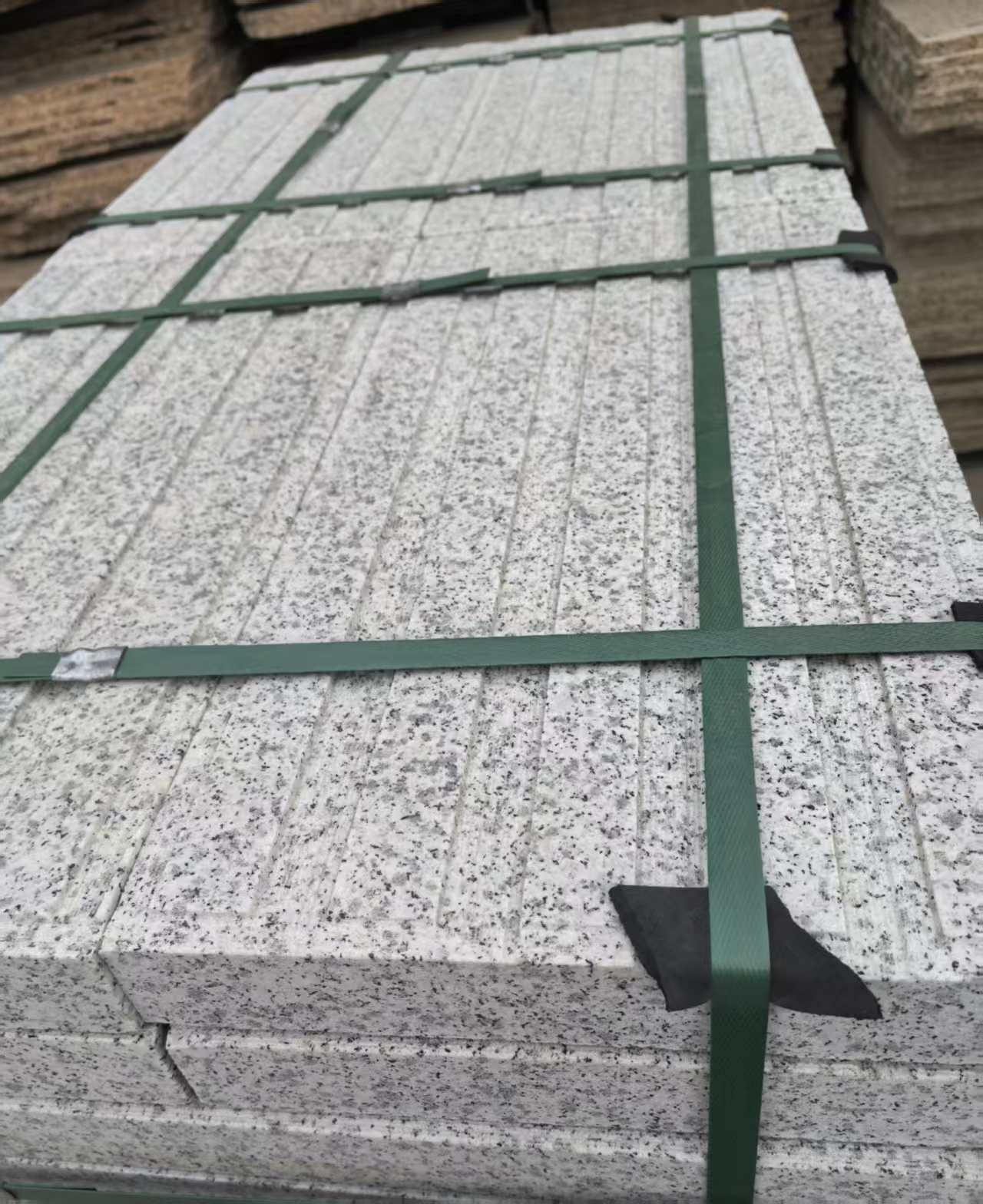 莆田 白麻花岗岩直行盲道石，盲条，地铺石